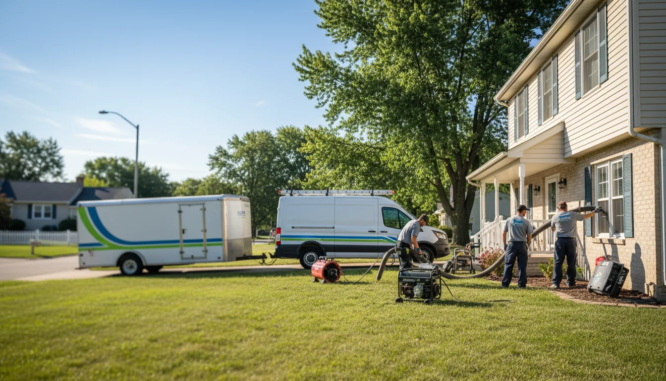 Flooded Basement Restoration And Cleanup With Repair in Pekin, IN near me